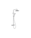 Colonne de douche Duravit acier inoxydable brossé